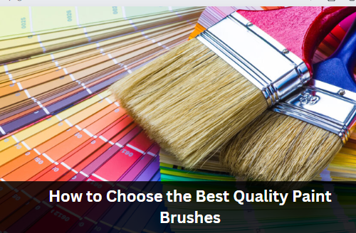 How to Choose the Best Quality Paint Brushes