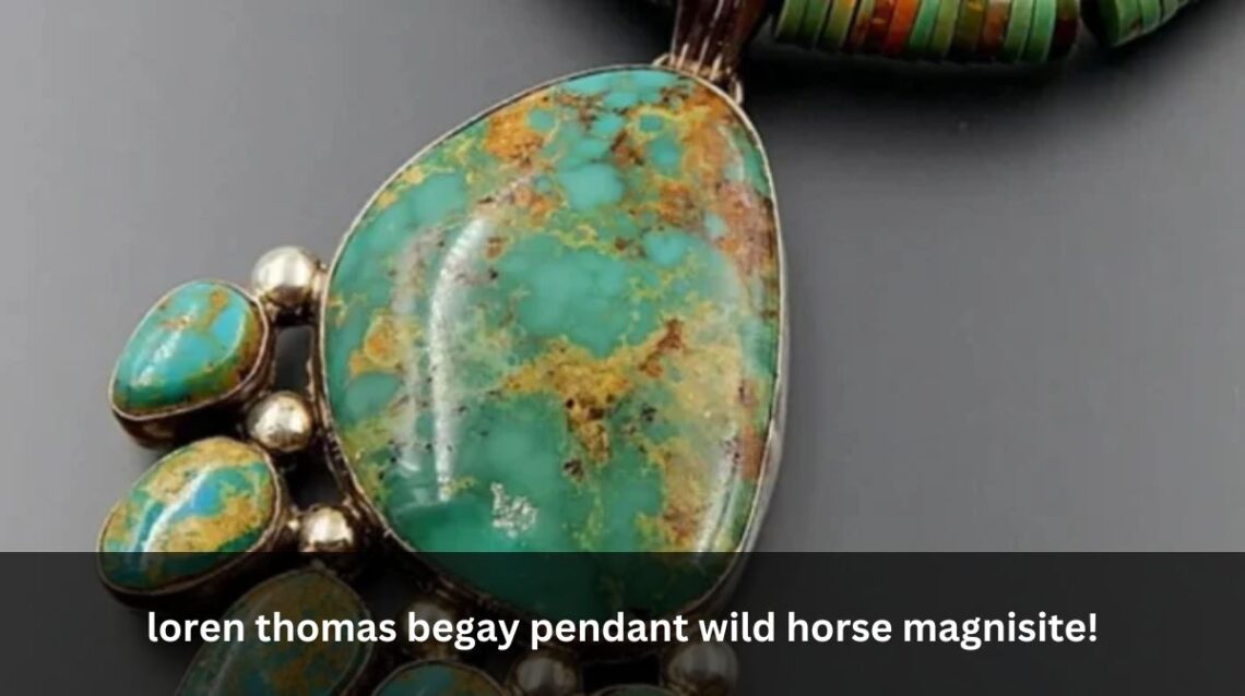 loren thomas begay pendant wild horse magnisite!