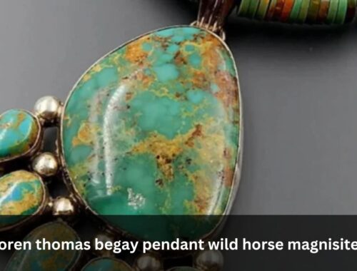 loren thomas begay pendant wild horse magnisite!